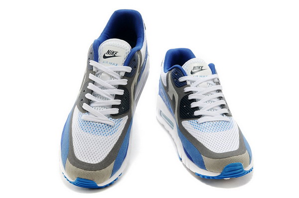 Air Max 90 Breathe Mens Shoe White / Black / Grey / Blue